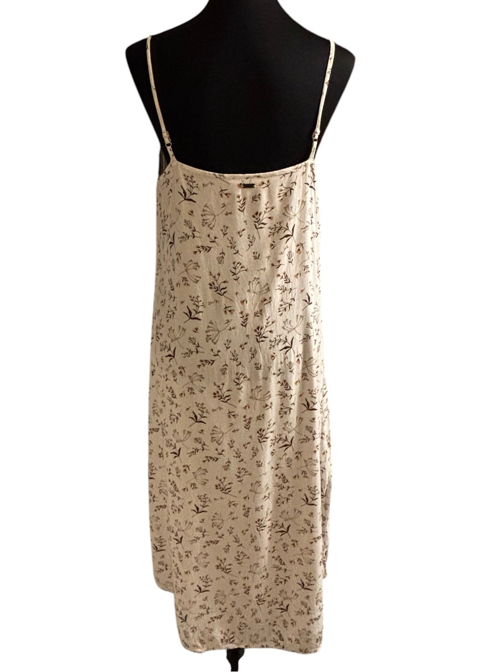 SAINT HELENA Cream Floral Dress with Spaghetti Straps - Picture 3 of 9